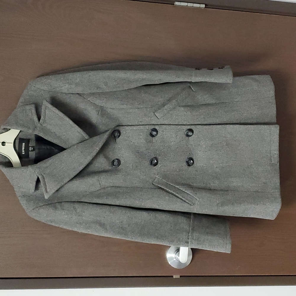 Express woman's pea coat